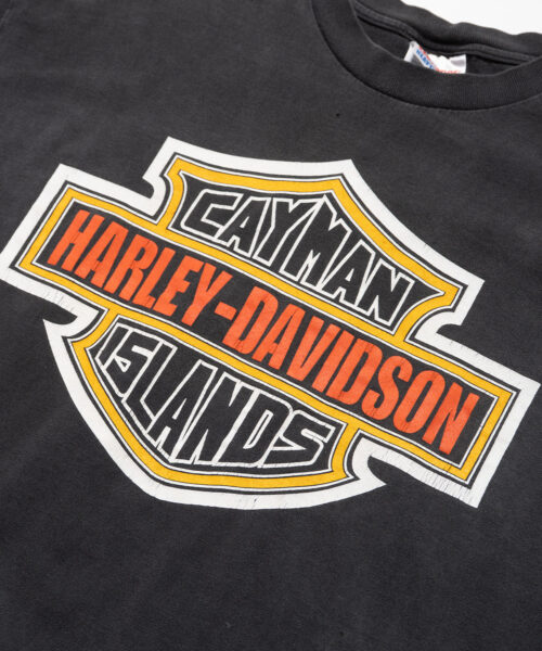 Alternative view of Vintage Cayman Islands Harley Davidson Tee