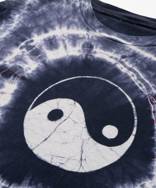 Alternative view of vintage-tie-dye-yin-yang-tee