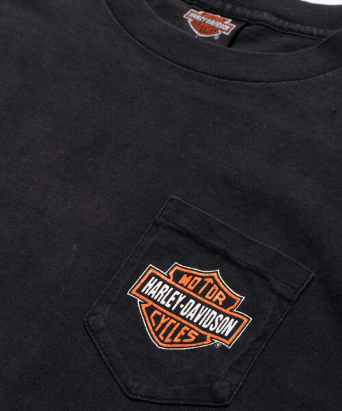 Alternative view of vintage-harley-davidson-lake-shore-waukegan-il-tee