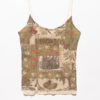 Vintage Weston Wear Mesh Print Spaghetti Tank