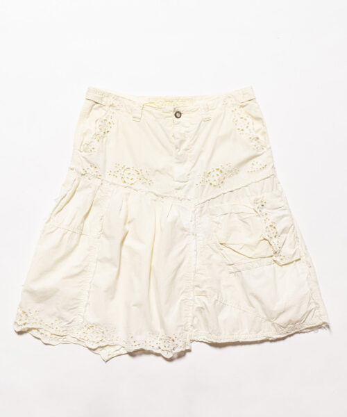 Vintage DA-NANG Yellow Eyelet Skirt