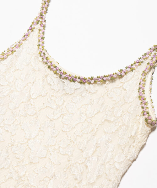 Alternative view of Vintage Betsy Johnson Cream Lace Mini Dress