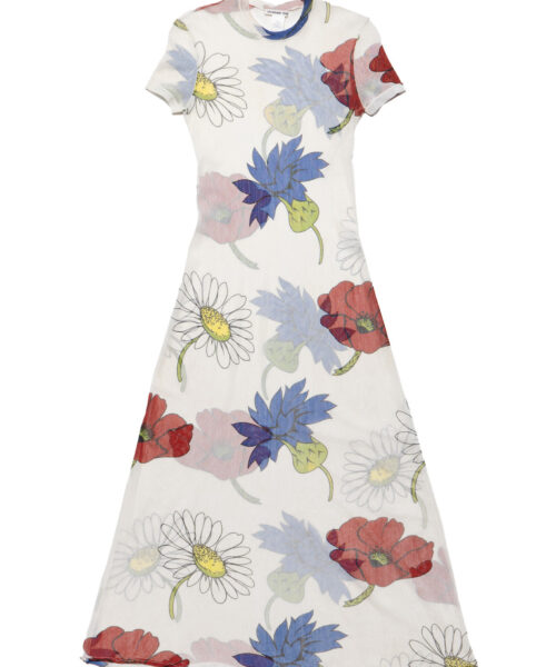 Vintage Vivienne Tam Floral Print Dress