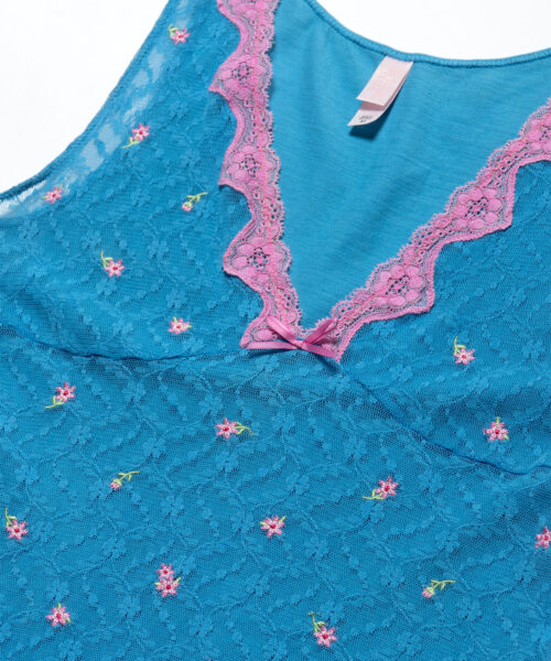 Alternative view of vintage-victorias-secret-blue-and-pink-top