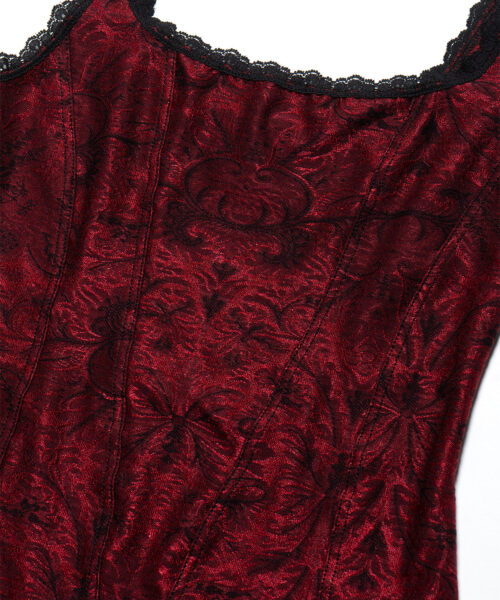 Alternative view of vintage-cache-red-velvet-top