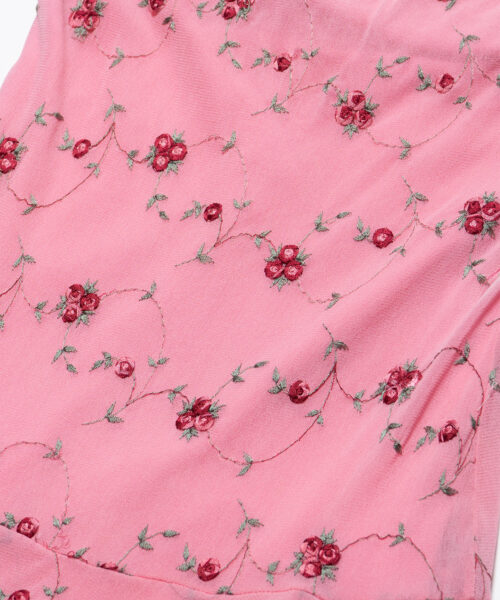 Alternative view of vintage-pink-floral-dress