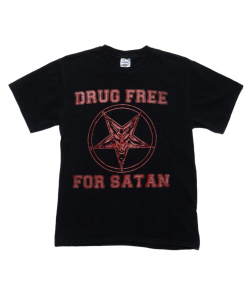 Vintage Drug Free For Satan Tee