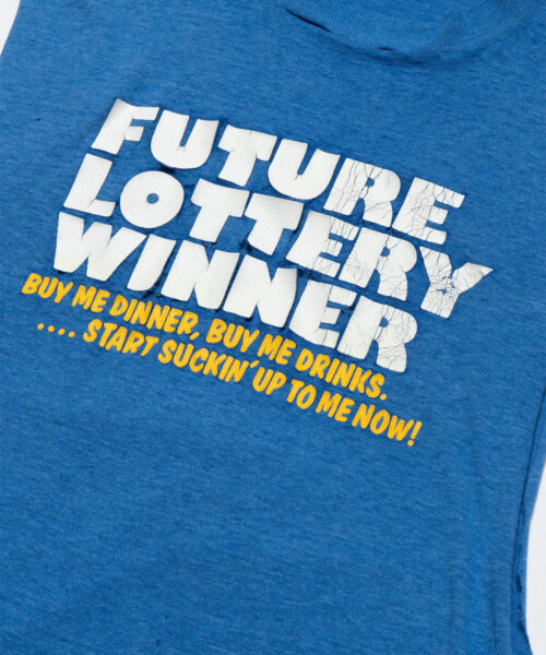 Alternative view of vintage-future-lottery-winner-sleeveless-tee