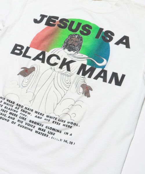 Alternative view of Vintage Jesus is a Black Man Tee