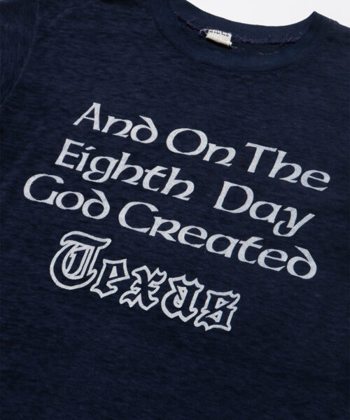 Alternative view of Vintage And On The Eighth Day God Created Texas Tee