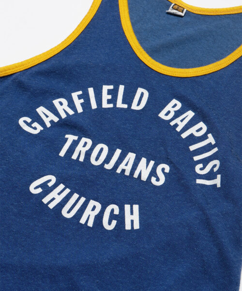 Alternative view of vintage-garfield-baptist-church-trojans-tank