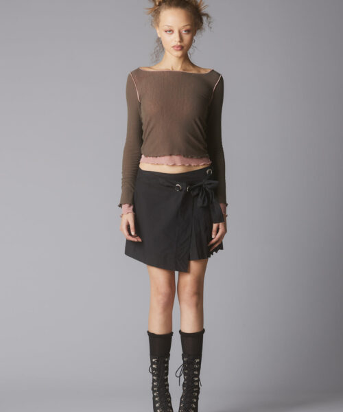 Alternative view of plie-top-pink