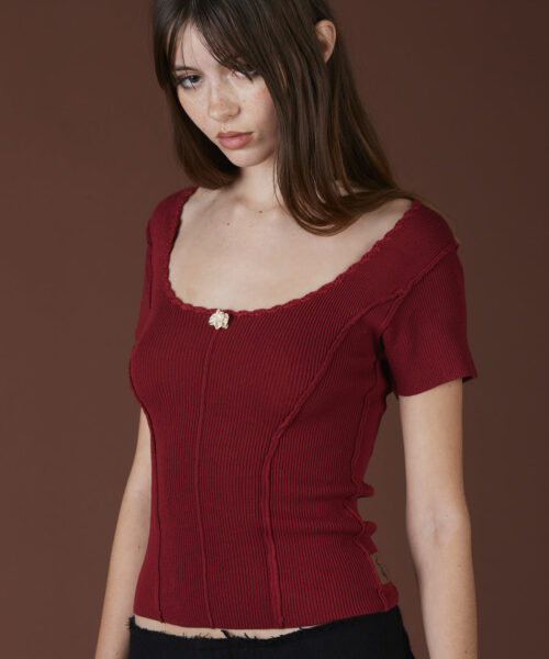 Alternative view of XAE Ribbed Top