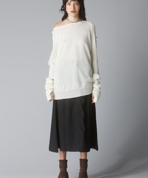 Alternative view of mogu-sweater-white
