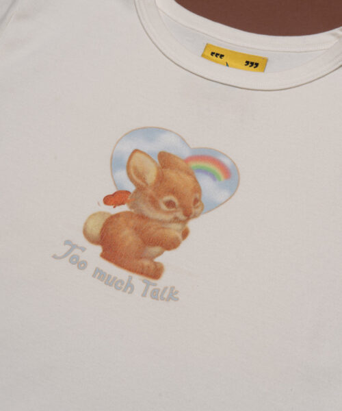 Alternative view of too-much-talk-tee
