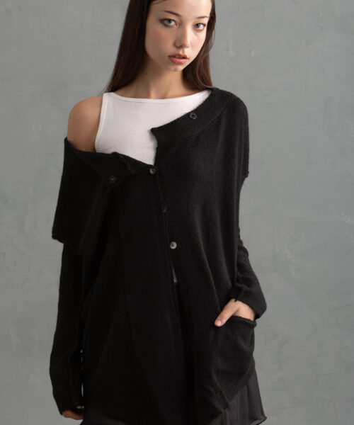 Alternative view of lusc-cardigan-black